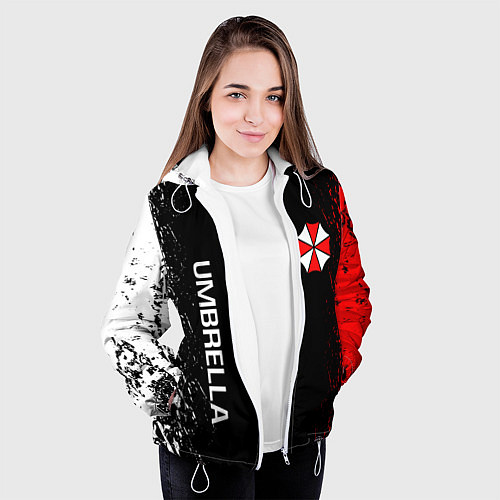 Женская куртка RESIDENT EVIL UMBRELLA / 3D-Белый – фото 3
