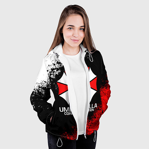 Женская куртка RESIDENT EVIL UMBRELLA / 3D-Белый – фото 3
