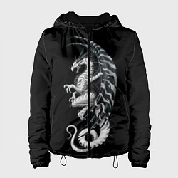 Куртка с капюшоном женская White Dragon, цвет: 3D-черный