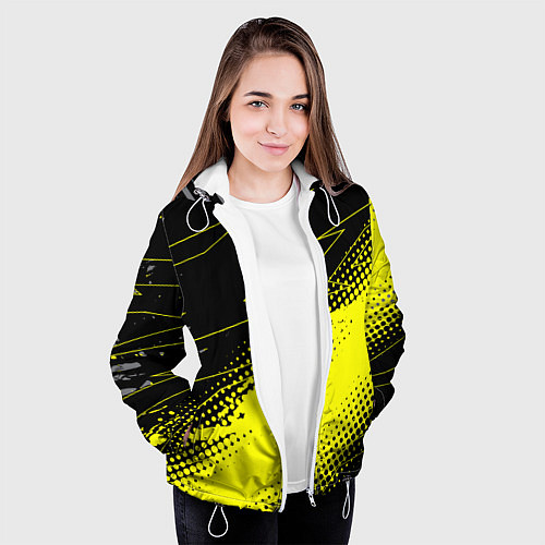 Женская куртка Bona Fide Одежда для фитнеcа / 3D-Белый – фото 3