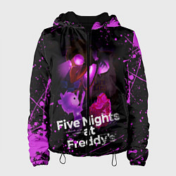 Куртка с капюшоном женская FIVE NIGHTS AT FREDDYS, цвет: 3D-черный