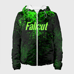 Куртка с капюшоном женская FALLOUT, цвет: 3D-белый