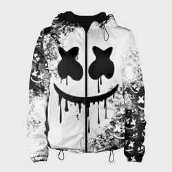 Куртка с капюшоном женская Marshmello, цвет: 3D-черный