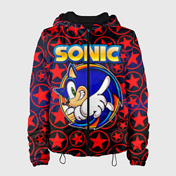 Куртка с капюшоном женская Sonic, цвет: 3D-черный
