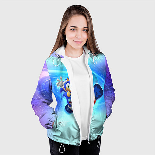 Женская куртка Соник / 3D-Белый – фото 3