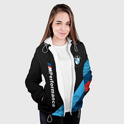 Куртка с капюшоном женская BMW M PERFORMANCE, цвет: 3D-белый — фото 2