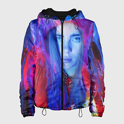Куртка с капюшоном женская Billie Paint Colors, цвет: 3D-черный