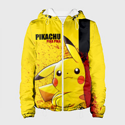 Куртка с капюшоном женская PIKACHU, цвет: 3D-белый