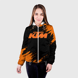 Куртка с капюшоном женская KTM, цвет: 3D-белый — фото 2