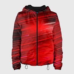 Куртка с капюшоном женская Красный свет, цвет: 3D-черный