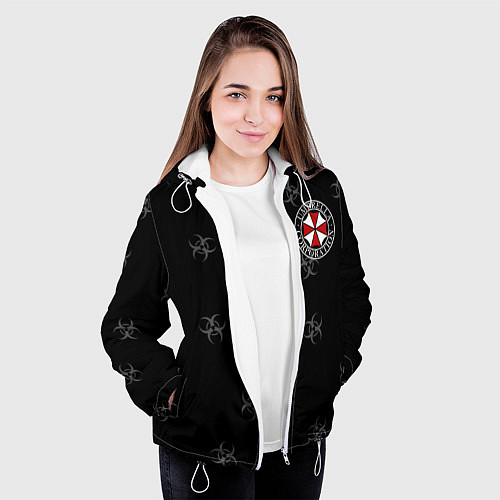 Женская куртка Umbrella Corp / 3D-Белый – фото 3
