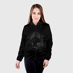 Куртка с капюшоном женская Пантера цвета 3D-черный — фото 2