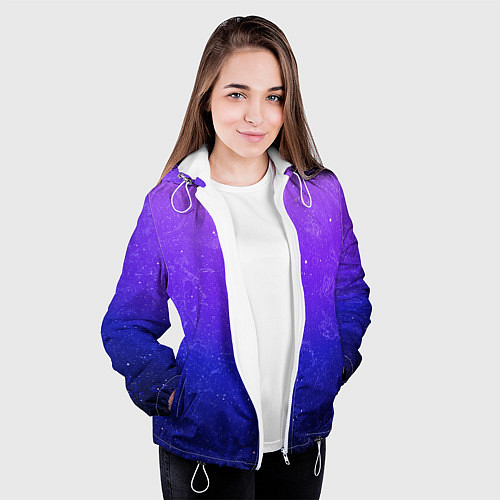 Женская куртка Звёздное небо / 3D-Белый – фото 3