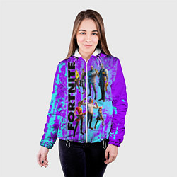 Куртка с капюшоном женская Fortnite, цвет: 3D-белый — фото 2