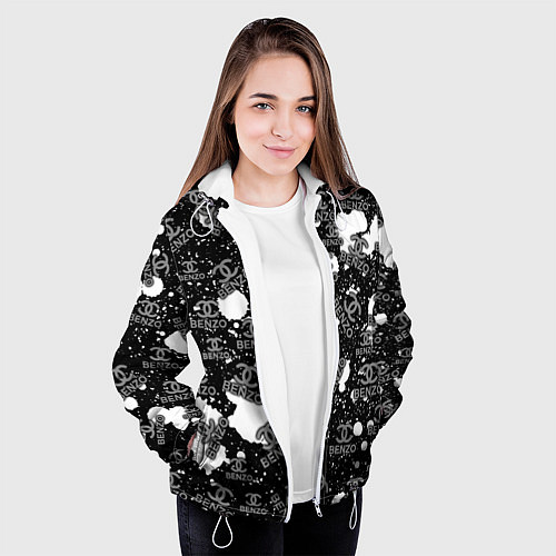Женская куртка Benzo Gang - Big Baby Tape / 3D-Белый – фото 3