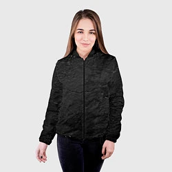 Куртка с капюшоном женская BLACK GRUNGE, цвет: 3D-черный — фото 2