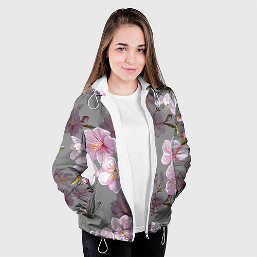 Женская куртка САКУРА / 3D-Белый – фото 3