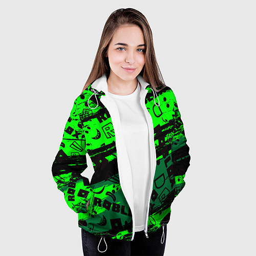 Женская куртка Roblox / 3D-Белый – фото 3