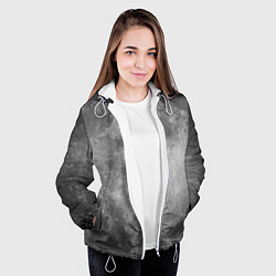 Куртка с капюшоном женская ЛУНА, цвет: 3D-белый — фото 2