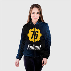 Куртка с капюшоном женская FALLOUT76, цвет: 3D-черный — фото 2