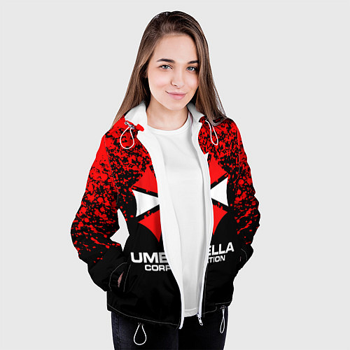 Женская куртка Umbrella Corporation / 3D-Белый – фото 3