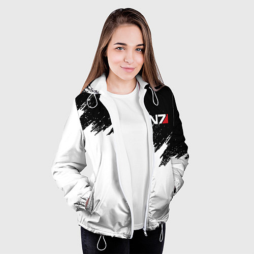 Женская куртка MASS EFFECT N7 / 3D-Белый – фото 3