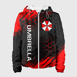 Куртка с капюшоном женская UMBRELLA CORP, цвет: 3D-белый
