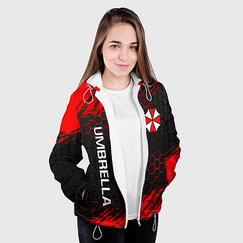 Женская куртка UMBRELLA CORP / 3D-Белый – фото 3