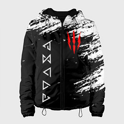 Куртка с капюшоном женская ВЕДЬМАК, цвет: 3D-черный