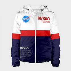 Куртка с капюшоном женская NASA, цвет: 3D-белый