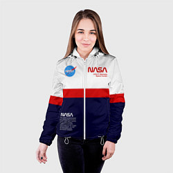 Куртка с капюшоном женская NASA, цвет: 3D-белый — фото 2