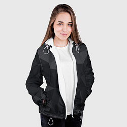 Куртка с капюшоном женская Грани, цвет: 3D-белый — фото 2