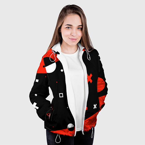Женская куртка ФИГУРКИ / 3D-Белый – фото 3