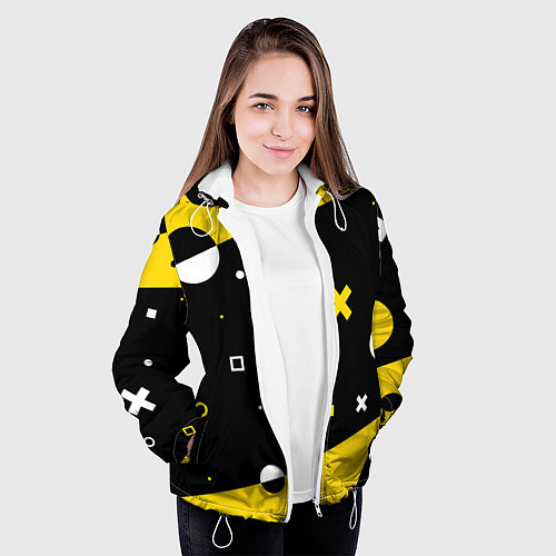 Женская куртка ФИГУРКИ / 3D-Белый – фото 3