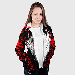 Куртка с капюшоном женская BERSERK, цвет: 3D-белый — фото 2
