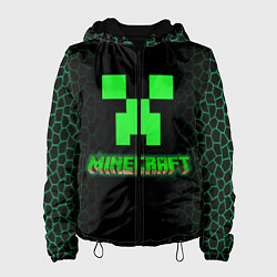 Куртка с капюшоном женская Minecraft, цвет: 3D-черный