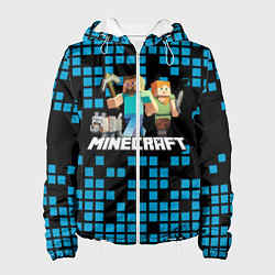Куртка с капюшоном женская Minecraft, цвет: 3D-белый