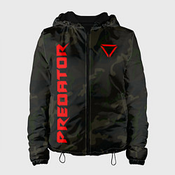 Куртка с капюшоном женская Predator Military, цвет: 3D-черный