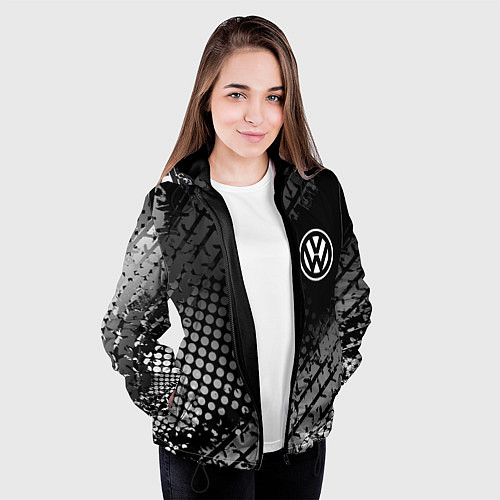 Женская куртка Volkswagen / 3D-Черный – фото 3