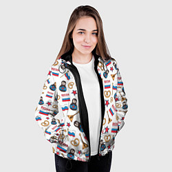 Куртка с капюшоном женская РОССИЯ УЗОР, цвет: 3D-черный — фото 2