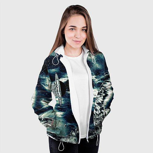 Женская куртка Космос / 3D-Белый – фото 3