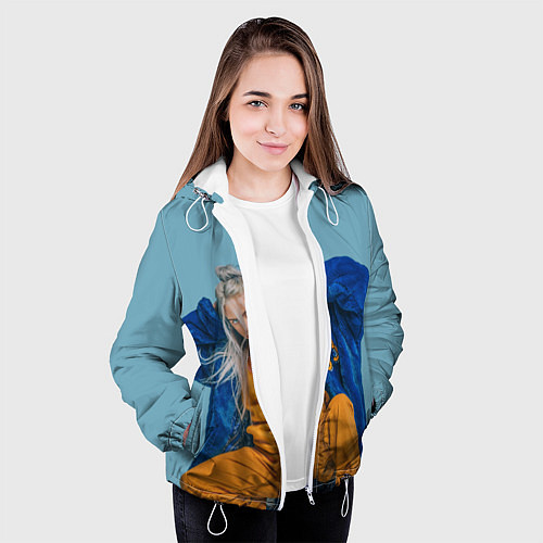 Женская куртка Billie Eilish / 3D-Белый – фото 3