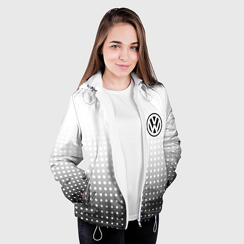 Женская куртка Volkswagen / 3D-Белый – фото 3