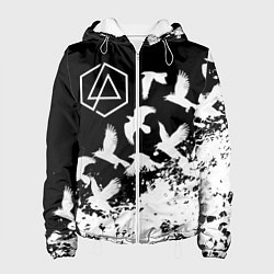 Куртка с капюшоном женская LINKIN PARK 1, цвет: 3D-белый