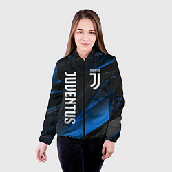 Куртка с капюшоном женская JUVENTUS, цвет: 3D-черный — фото 2