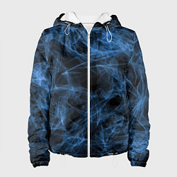 Куртка с капюшоном женская Синий дым, цвет: 3D-белый