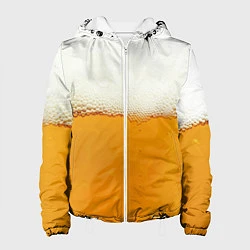 Куртка с капюшоном женская Я ПИВО!, цвет: 3D-белый