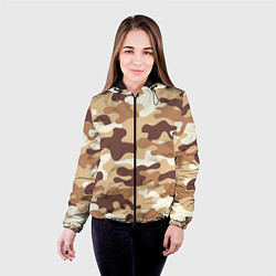 Куртка с капюшоном женская МИЛИТАРИ, цвет: 3D-черный — фото 2