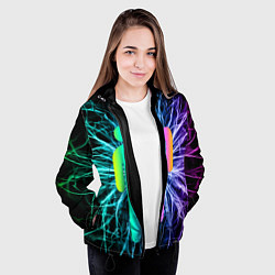 Куртка с капюшоном женская BILLIE EILISH, цвет: 3D-черный — фото 2