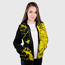 Куртка с капюшоном женская Ночное солнце, цвет: 3D-черный — фото 2